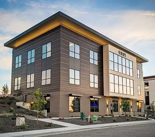 project wood grain effect building